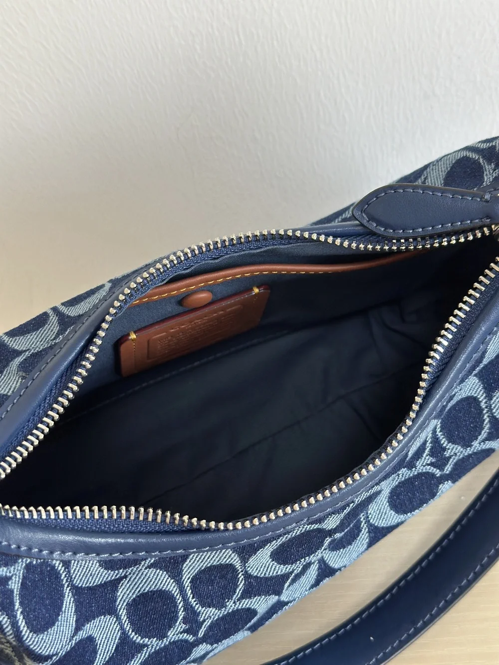 Coach blue backpack